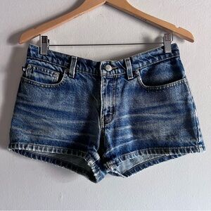Vintage 90s Ralph Lauren Polo Denim 2.5" Saturday jean Shorts Size 6 Blue Cowboy